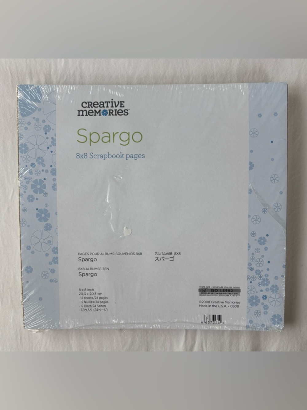 Creative Memories 8X8 Spargo Page Refills